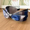 Colorblock Blue Gray Hair Hoop