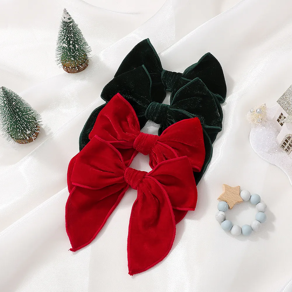 Women's Fashion Retro Bow Hairpin Cotton Linen Duckbill Clip Cute