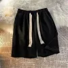 962# Black "Cotton Double Pocket Shorts]