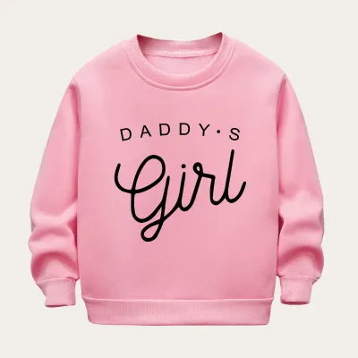 Kids Toddler Boys Girls Casual Cute Alphabet Print Fleece Long Sleeve Sweatshirts