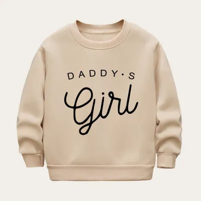 Kids Toddler Boys Girls Casual Cute Alphabet Print Fleece Long Sleeve Sweatshirts