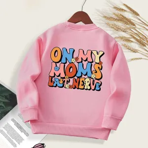 Toddler Boys Girls Kids Casual Cute Alphabet Print Fleece Long Sleeve Sweatshirts