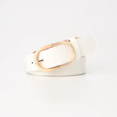 Women Elegant Alloy Pin Buckle PU Fashion Belt