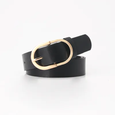 Women Elegant Alloy Pin Buckle PU Fashion Belt