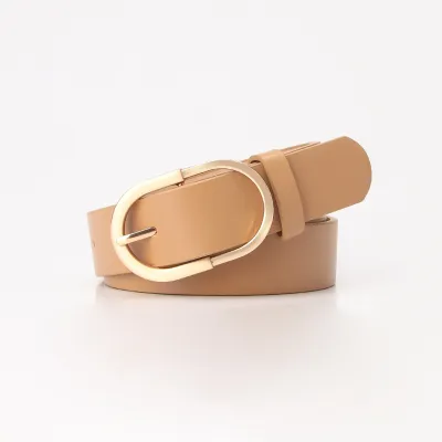 Women Elegant Alloy Pin Buckle PU Fashion Belt