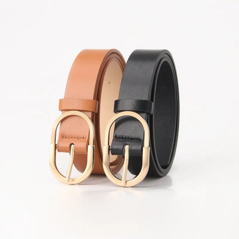 Women Elegant Alloy Pin Buckle PU Fashion Belt