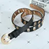 Metal Hollow Belt Black