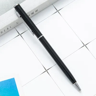 Simple Metal Flat Ball Pen Capacitor Metal Pen