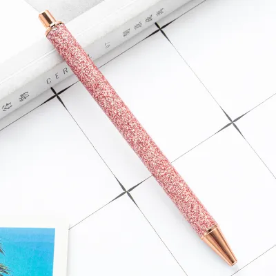 Press The Multicolor Metal Glitter Ball Point Pen