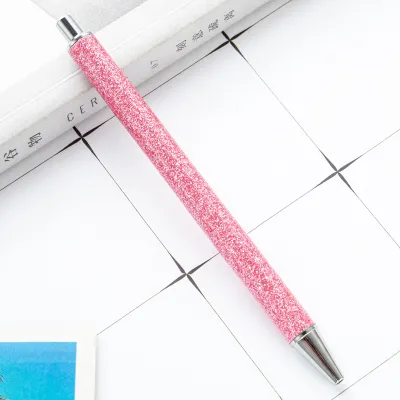 Press The Multicolor Metal Glitter Ball Point Pen