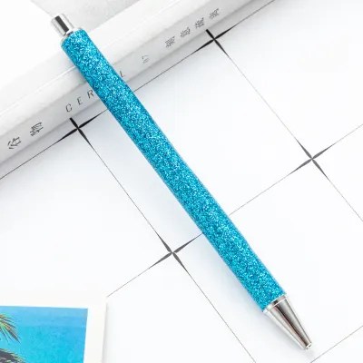 Press The Multicolor Metal Glitter Ball Point Pen
