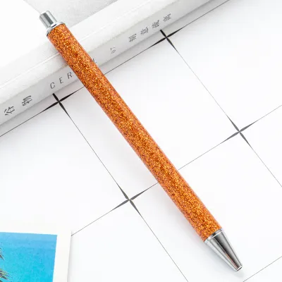 Press The Multicolor Metal Glitter Ball Point Pen