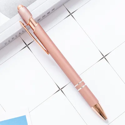 Simple Metal Push Aluminum Ball Pen