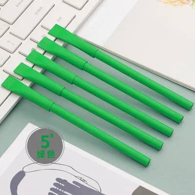 Natural Paper Tube Pen Kraft Paper Cap Paper Tube Ballpoint Pen