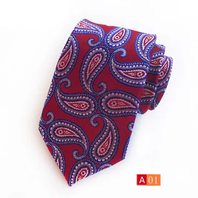 Men Simple Business Suit Tie With High Weft-Dense Jacquard Fabric