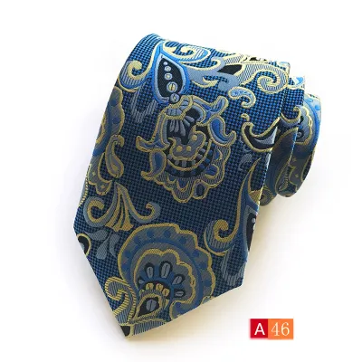 Men Simple Business Suit Tie With High Weft-Dense Jacquard Fabric