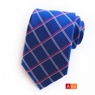 Men Simple Business Suit Tie With High Weft-Dense Jacquard Fabric