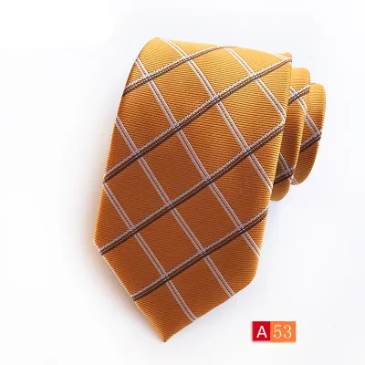 Men Simple Business Suit Tie With High Weft-Dense Jacquard Fabric
