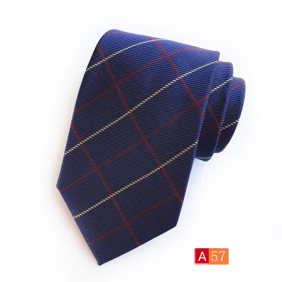 Men Simple Business Suit Tie With High Weft-Dense Jacquard Fabric