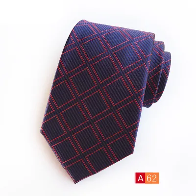 Men Simple Business Suit Tie With High Weft-Dense Jacquard Fabric