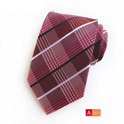Men Simple Business Suit Tie With High Weft-Dense Jacquard Fabric