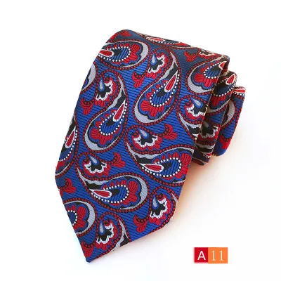 Men Simple Business Suit Tie With High Weft-Dense Jacquard Fabric