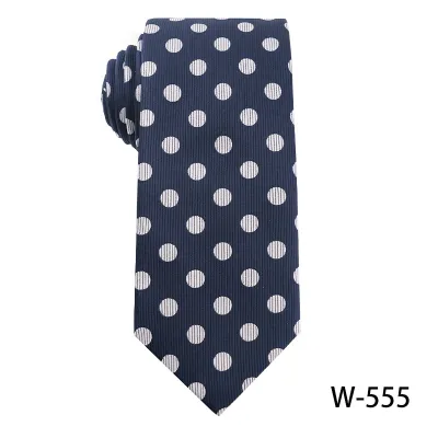 Men's Fashion Stripe Plaid Dot Print Casual Tie