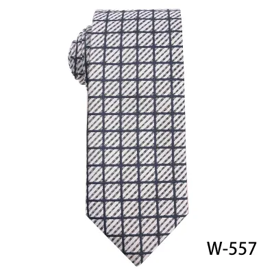 Men's Fashion Stripe Plaid Dot Print Casual Tie