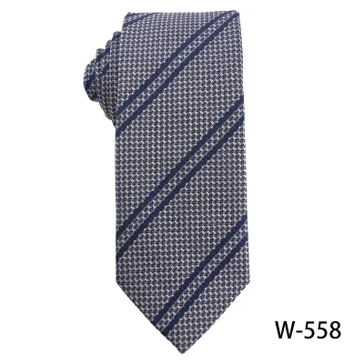 Men's Fashion Stripe Plaid Dot Print Casual Tie