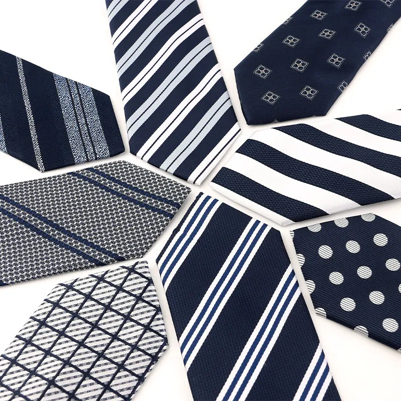 Men's Fashion Stripe Plaid Dot Print Casual Tie