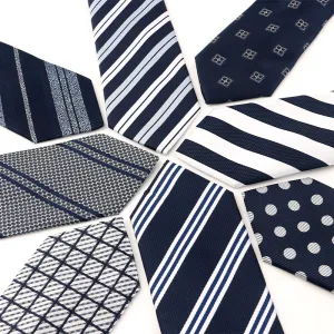 Men's Fashion Stripe Plaid Dot Print Casual Tie