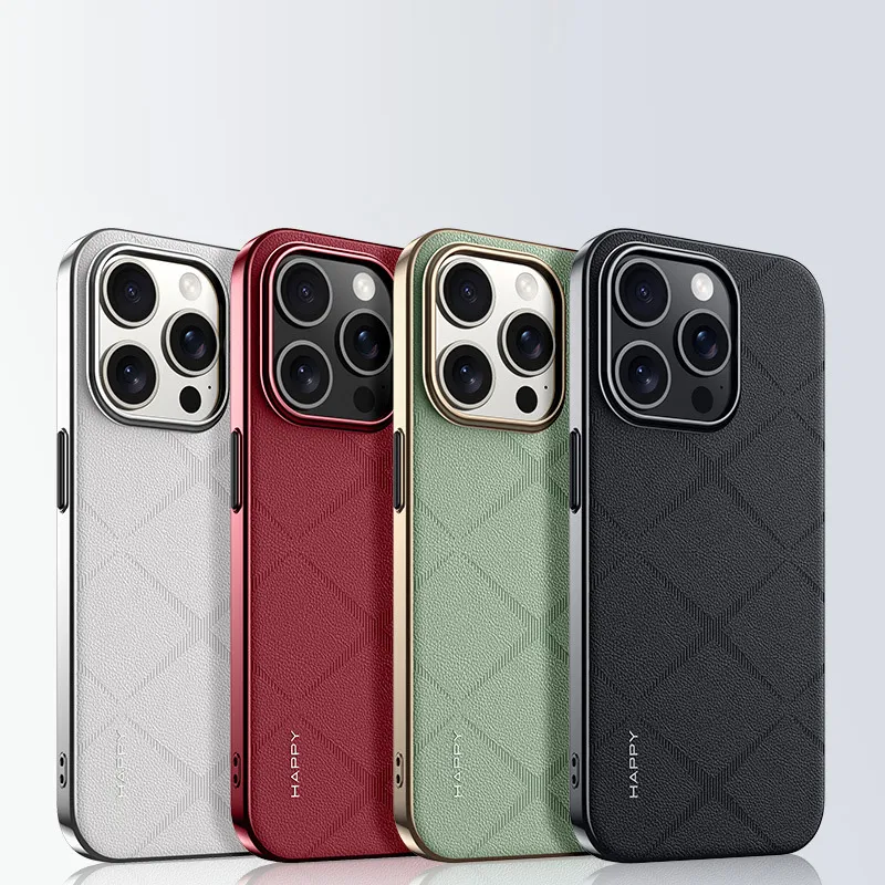 Women Fashion Diamond Embossed Apple iPhone 14 Pro Max Anti-Drop Protective Case