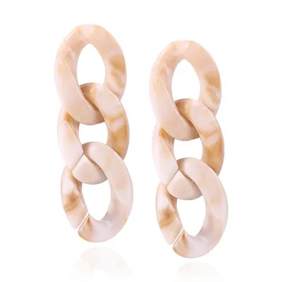 Women Fashion Exaggerated Multi-Layer Acrylic Sheet Earrings