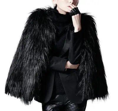 Winter Kids Toddler Girls Faux Fur Plush Solid Coat
