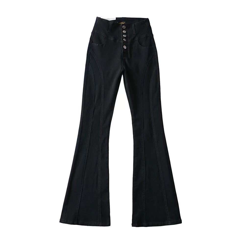 Wholesale Autumn Street Stitching High Waist Stretch