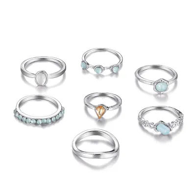 Fashion Creative Rhinestone Geometric Index Finger Ring Women's Ins