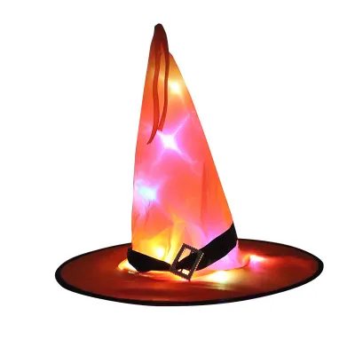 Halloween Party Decoration Props LED Glowing Witch Hat Cloth