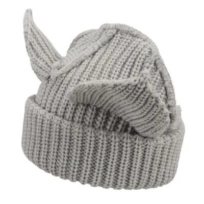 Autumn Winter Women Fashion Creative Devil Ear Thickened Knitted Hat