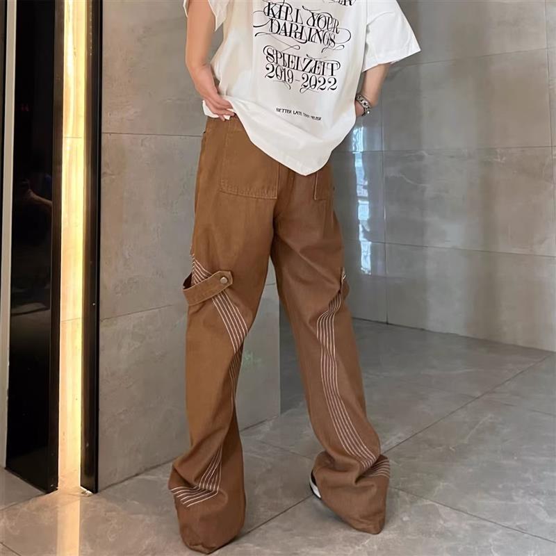 Wholesale Men Fashion Casual Vintage Plus Size Cargo Wide