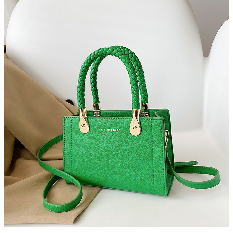 Wholesale Women Fashion Simple Square Solid Color Handle