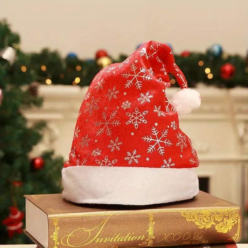 Christmas Bronzing Gold Velvet Hat Scene Atmosphere Layout Photo Props