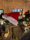 Red Plush Cuffed Christmas Hat