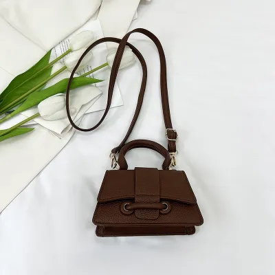 Simple Fashion Solid Color PU Mini Crossbody Bag Urban Simplicity