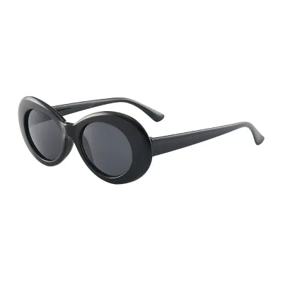 Fashion Hip Hop Oval Sunglasses Strong PC Frame AC Lens