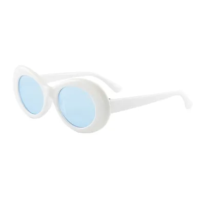 Fashion Hip Hop Oval Sunglasses Strong PC Frame AC Lens
