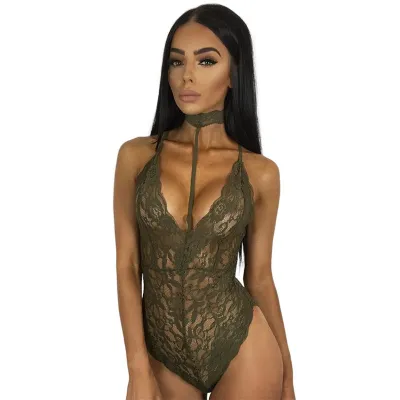 Women Sexy Solid Color Mesh Perspective Lingerie Bra Set