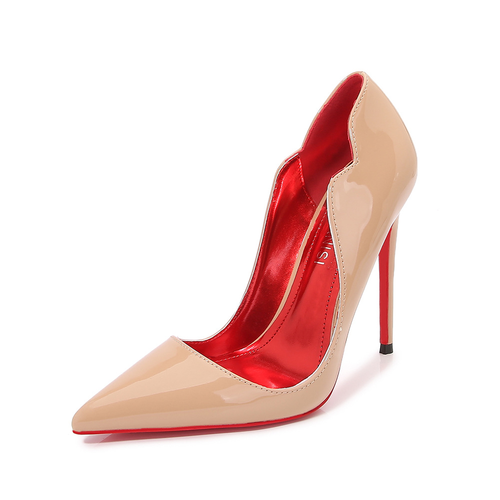 HP完売着用1〜2回Louren pointed toe shape pumps Amazon.com | miss left Women Classic Low Heel Closed Pointed