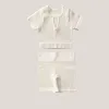 Milk White Short Sleeve Shorts