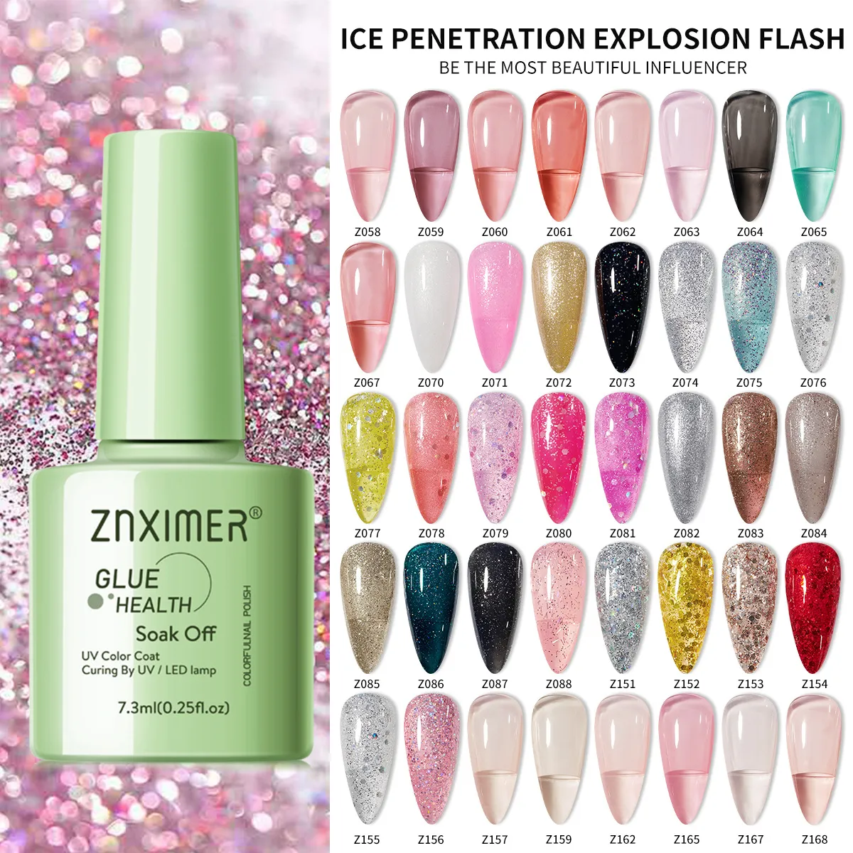 Summer Popular Ice Penetration Monochrome Nail Polish 3 Years Shelf Life