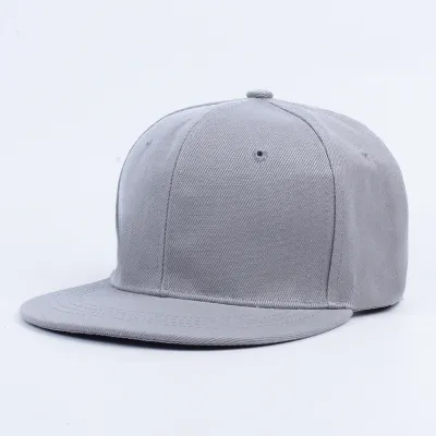 Fashion Flat Brim Hip-Hop Unisex Solid Color Dome Cap